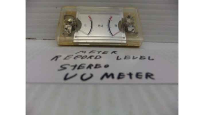 Meter stereo record level VU meter 
